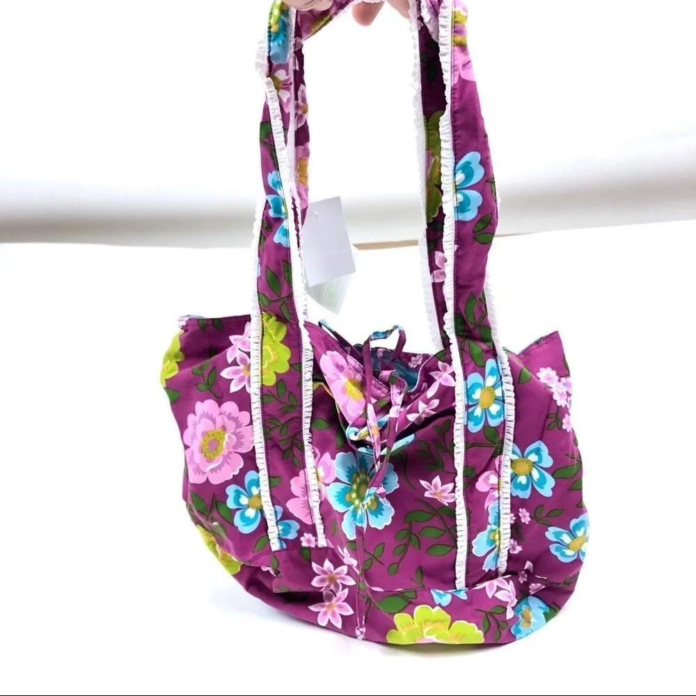 Agua Doce Floral Beach Bag Tote small